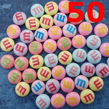 50 Pcs Colorful chocolate M beans fridge magnet set creative refrigerator magnets stickers strong neodymium photo office magnet 2024 - buy cheap