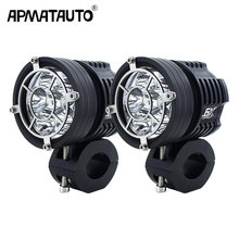 60W Motorcycle LED Outdoor External High Beam Spot Lights 6000K Head Lamp Universal for Honda Yamaha Cruiser Scooter ATV Marine 2024 - buy cheap