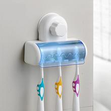 Easy Installion Wall Mount Suction Cups Toothbrush Holder Creative 5 Toothbrush Stand Bathroom Tool Bathroom Rack 2024 - buy cheap
