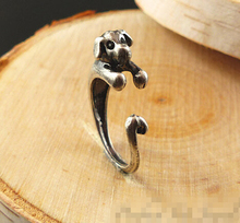 Wholesale retro adjustable puppy dog ring best selling animal rings for men and women 2024 - buy cheap