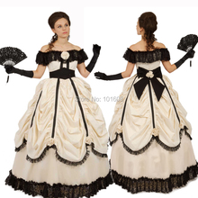 Tailored!Luxs 19 century`Retro Victorian dresses Civil War dress Cosplay Vintage Costumes Renaissance Revolutionary dress HL-141 2024 - buy cheap