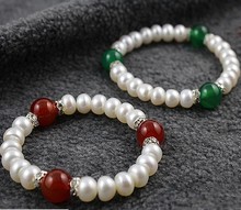 100% Genuine Cultured Freshwater Pearl Bracelet Fashion Bangle Elastic Jewelry for Charm Women Female Girl Lady's Nice Gift 2024 - buy cheap