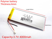Batería recargable de polímero de litio, 3,7 V, 4050140 pl, 4000 mah, tabletas 2024 - compra barato