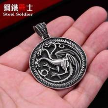 Steel soldier a song of ice and fire style pendant Game of Throne necklace pendant men personality jewelry 2024 - buy cheap