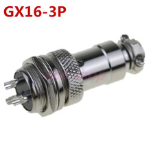 2 pares = 4 GX16-3P 3Pin 16mm macho y hembra Panel de cable conector Conector de conector Circular 2024 - compra barato