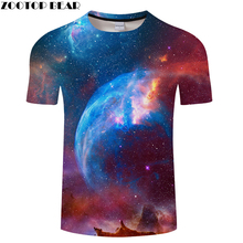 Casual tshirt 3D Galaxy T shirt Print t-shirt Men Tees Summer Tops Streatwear Camiseta Short Sleeve O-neck Dropship ZOOTOP BEAR 2024 - buy cheap