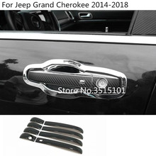 Car Body Stick Frame Lamp Trim Door Handle Hand Panel Armrest Handrail 8pcs For Jeep Grand Cherokee 2014 2015 2016 2017 2018 2024 - buy cheap