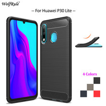 Funda de teléfono de fibra de carbono para Huawei P30 Lite, carcasa trasera suave de TPU para Huawei P30 Lite, parachoques de teléfono protector resistente de 6 pulgadas 2024 - compra barato