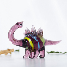 H&D Mini Dinosaur Handmade Miniature Sculpture Glass Art Wild Animal Figurine Collectible Creative Gift For Kids Home Decor 2024 - buy cheap