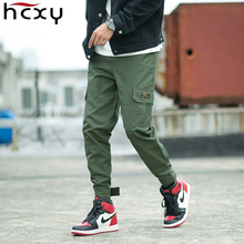 Hcxy 2021 outono moda masculina streetwear calças de brim dos homens jogger juventude casual hip hop tornozelo calças de cor sólida calças de brim marca 2024 - compre barato