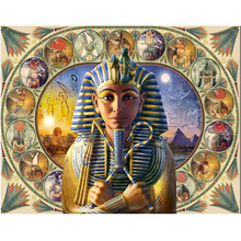 Pintura de diamante 5d diy para mujer egipcia, bordado de diamantes de imitación cuadrados, patrón de mosaico de punto de cruz, taladro completo Y0360 2024 - compra barato