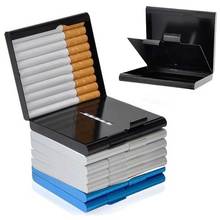 Titular da liga de alumínio do cigarro caixa 20 pces cigarros armazenamento caso tabaco charuto recipiente suportes ud88 2024 - compre barato