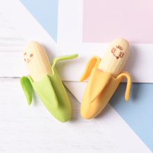 2 pcs/lot Lovely Cute Banana Fruit Style Rubber Pencil Eraser Students Stationery New School Supplies 2024 - buy cheap