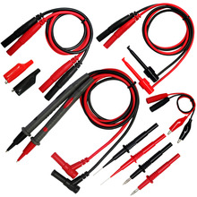 Aidetek silicone rubber wire 7 in 1 set needle tipped tip alligator clips mini-grabber test leads multimeter DMM tester TLP20258 2024 - buy cheap