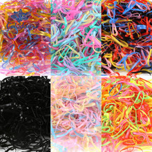 2018 New Random Mixed Child Baby Hair Holders Rubber Bands Elastics Girl's Tie Gum Hair Accessories about 500PCS 2024 - compre barato