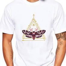2018 Самый дешевый мода Волшебная бабочка Для мужчин футболка с коротким рукавом Для мужчин Сумасшедший Животные принтом в стиле ретро футболка Повседневное забавные 2024 - купить недорого