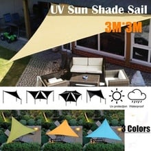 3*3 m Garden Patio Pool Shade Sail Waterproof Triangular UV Sun Shelter Patio Canopy Garden Sun Shade Awning Camping Picnic Tent 2024 - buy cheap