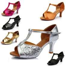 5cm Heels High Quality Fashion Women's Dancing Shoes Adult Latin Dance Shoes High Heel Quality Soft Bottom Dance Shoes 2024 - buy cheap
