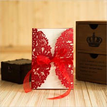 12pcs Laser Cut Wedding Invitations Cards Vintage Wedding Cards 3D Butterfly Wedding Party Decoration RSVP Happy Birthday Cards 2024 - buy cheap