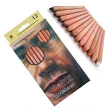 Lápis de madeira para coloração da pele, lápis profissional macio para colorir a pele, 12 peças 2024 - compre barato