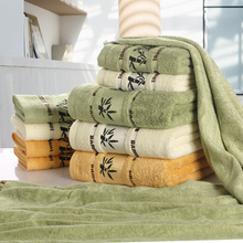 Прямая поставка, комплект бамбуковых полотенец, полотенце и банное полотенце для взрослых, летнее пляжное полотенце для ванной комнаты, впитывающее банное полотенце, 3 шт. 2024 - купить недорого