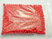 800 cuentas de semilla de cristal opacas Rojas Rondelle 4mm (6/0) 2024 - compra barato