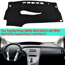Cubierta de salpicadero interior de coche, tapete de salpicadero para Toyota Prius XW30 2010 2011 2012 2013 2014 2015 LHD RHD 2024 - compra barato