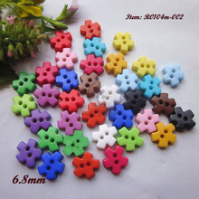 Mini buttons 144pcs 6.8mm one / mixed color snowflake shape tiny buttons for doll small buttons products for sewing and crafts 2024 - buy cheap