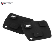 KEYYOU 2pcs/lot 3 Buttons Car Remote Entry Key Fob Black Rubber Pad Replacement For Toyota New Free shipping 2024 - buy cheap