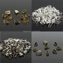 300pcs/lot  Pendant Clips & Pendant Clasps, Pinch Clip Bail Pendant Connectors Jewelry Findings DIY jewely parts accessories 2024 - buy cheap