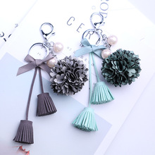 NEW Fashion for Women Lace Flowers Tassel Key Chain Key Rings For Car Bags Accessories Pendants Keychain Jewelry Accessory 2024 - buy cheap