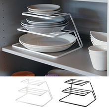 Prateleira em camadas para armário de cozinha, com 3 camadas, para armazenamento de louça, acessórios para cozinha 04262 2024 - compre barato