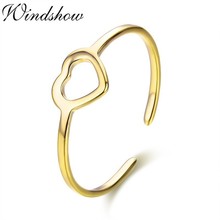 Simple Cute 925 Sterling Silver Hollow Peach Heart Rings For Women Girls Jewelry Finger Toe Anillos Bague Argent Aneis Anillo 2024 - buy cheap