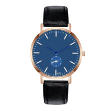 Moda Quartzo Relógio Dos Homens de negócios de Couro Preto Do Esporte Relógios Relógio Homens Relogio masculino Reloj Hombre 2018 # C 2024 - compre barato