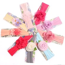 Baby Girl Headband Infant Hair Accessories Clothes Elastic Flower Newborn Floral Headwear Tiara Headwrap Hairband Gift Toddlers 2024 - buy cheap