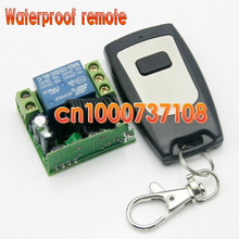 Sistema de controle remoto sem fio para porta de garagem, receptor rf de 12v 1ch com mini volume e 200m