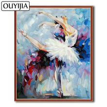 OUYIJIA-pintura de diamante 5D DIY "Bailarín de Tango", mosaico de diamantes de imitación para chica, mosaico de Ballet deportivo al óleo, bordado, decoración de punto de cruz 2024 - compra barato