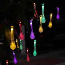 Hot water 6M 30 led solar lamp series of waterproof outdoor Christmas holiday lawn color lights 2024 - buy cheap