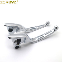 ZORBYZ-palanca de embrague de freno hueca para motocicleta, accesorio cromado para Harley Touring Road Glide FLTR 2008-2013 2024 - compra barato