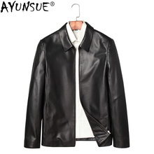 AYUNSUE Genuine Leather Jacket Men Spring Real Sheepskin Coat for Men Leather Jackets Short Veste Cuir Homme 71J7867J KJ2110 2024 - buy cheap