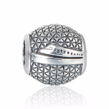 Fits Pandora Charms Bracelet 925 Silver Round Ball Beads European Sterling-Silver-Jewelry Vintage Charm Women Fashion Jewelry 2024 - buy cheap