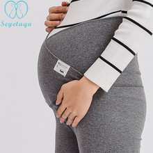 3102# Across V Low Waist Belly Maternity Legging Spring Autumn Fashion Knitted Clothes for Pregnant Women Pregnancy Skinny Pants 2024 - купить недорого