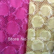 Telas de felpa de Corea del Sur de algodón de encaje Swiss gridding cortina tela de retazos de tela de cortinas de alta calidad paño de piel de fieltro abrasivos 2024 - compra barato