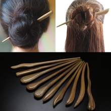 Prendedor de cabelo vintage de madeira sândalo, grampo étnico artesanal de madeira natural da moda estilo chinês 2024 - compre barato