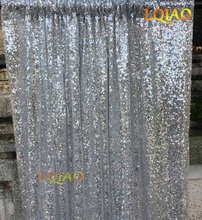 4FTX6FT Silver Shimmer Sequin Fabric Photo Booth Backdrop Sequin Curtains Panels Photography Wedding Photobooth Background Decor 2024 - buy cheap