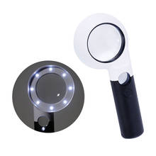 7X 20X Handheld Magnifier 9 LED High Jewelry Appreciation Reading Magnifier Glass Magnifier 2024 - buy cheap