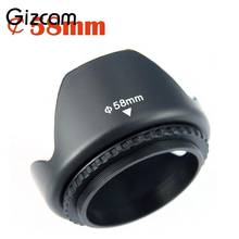 Gizcam Universal 58mm Petal Flower Lens Hood Screw Mount Camera Lens Hoods for Canon for Nikon for Sony DSLR Camera 2024 - buy cheap