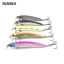 Yernea 5pcs/Lot 5 Colors Small Floating Minnow Fishing Lure Wobblers Crankbait Artificial Bait 3D Eyes Fishing Lures Accessories 2024 - buy cheap