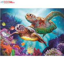 Full Square / Round Drill 5D DIY Diamond Painting "Turtle family" 3D Embroidery Cross Stitch 5D Home decor 2024 - buy cheap