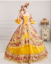 Роскошное бальное платье для коронации 18 века, средневековое историческое платье Хэллоуин викторианский костюм, готический костюм для вечеринки, косплей, с шляпой 2024 - купить недорого